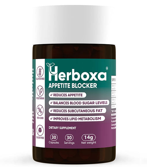 Herboxa Appetite Blocker 30 capsules with glucomannan and chromium