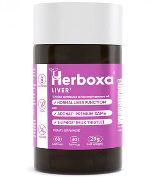 Herboxa Liver supplement 60 capsules with milk thistle and choline